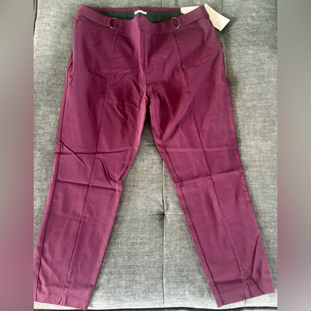 Maurices Deep Purple Skinny Ankle Pants, Size 20